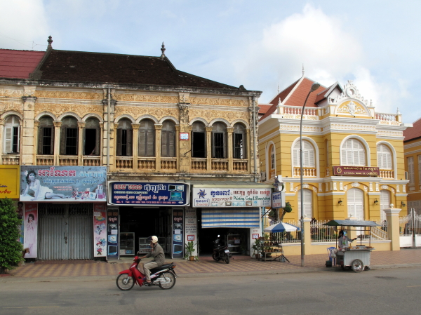 Old buildings facing the river