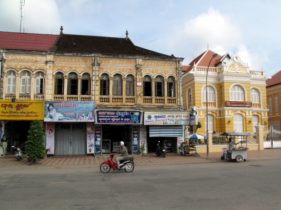 Old buildings facing the river