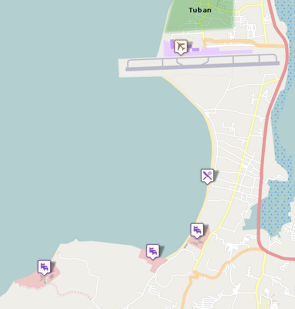 Jimbaran Beach Map