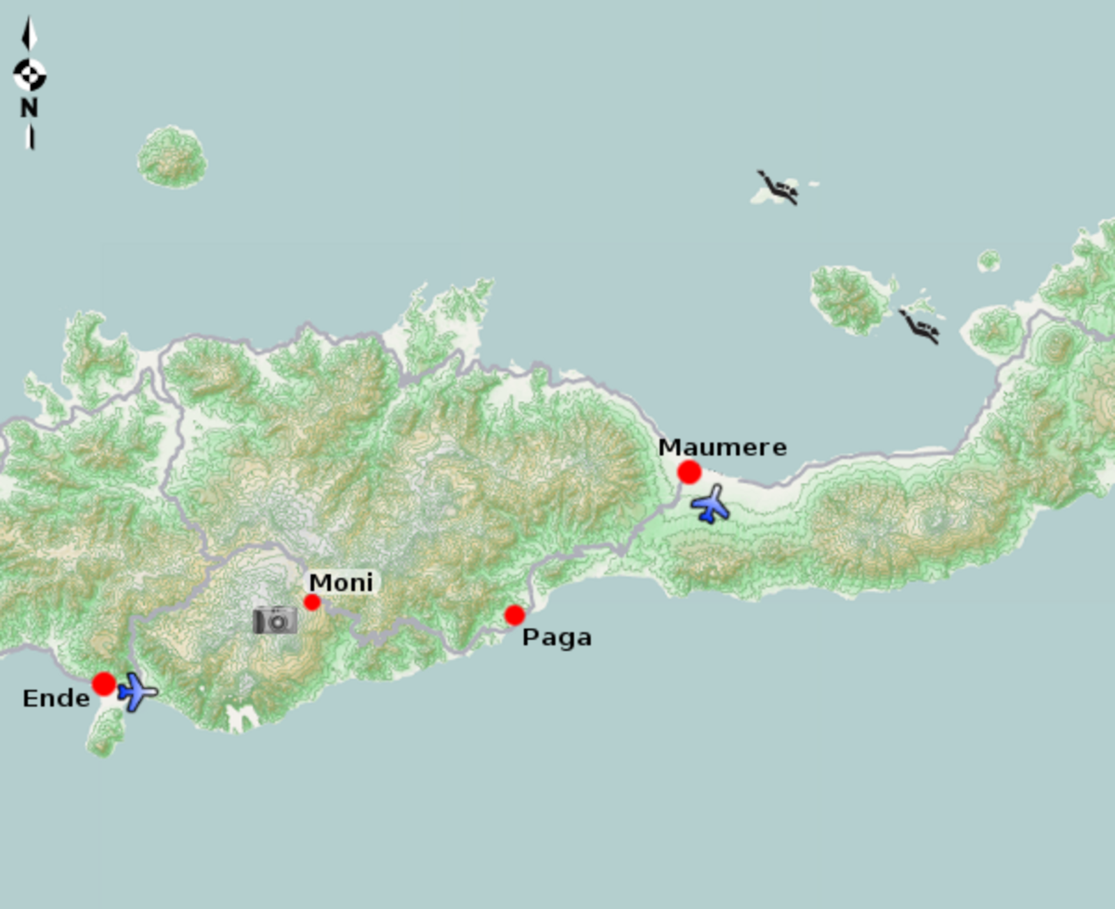 East Flores Map