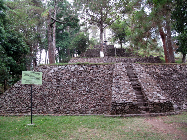 Looking up Candi Kethek from the lowest level