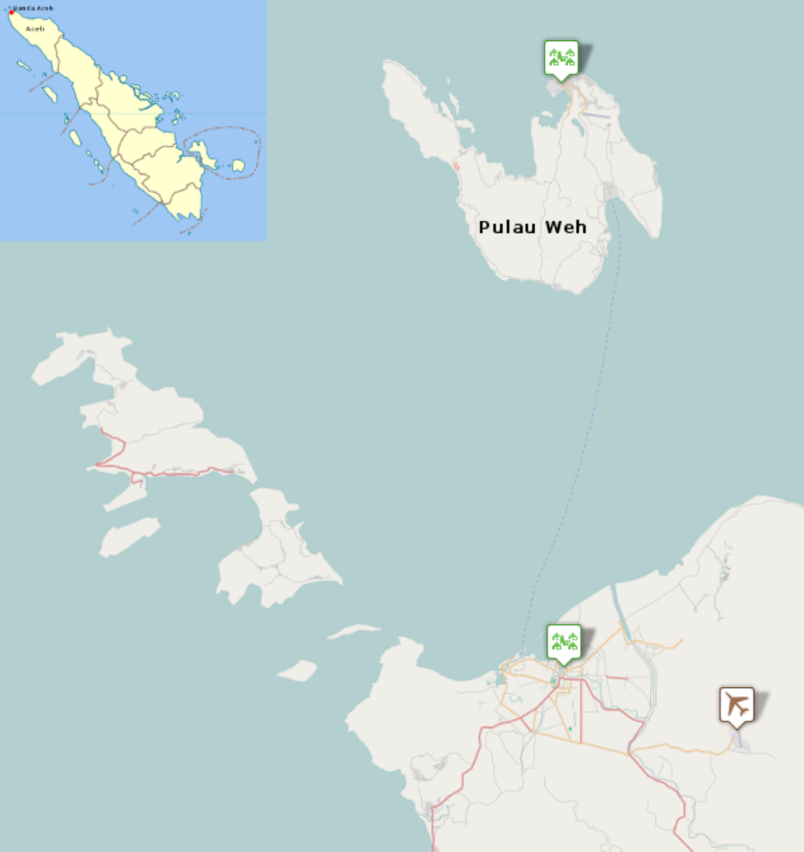 Banda Aceh Area map