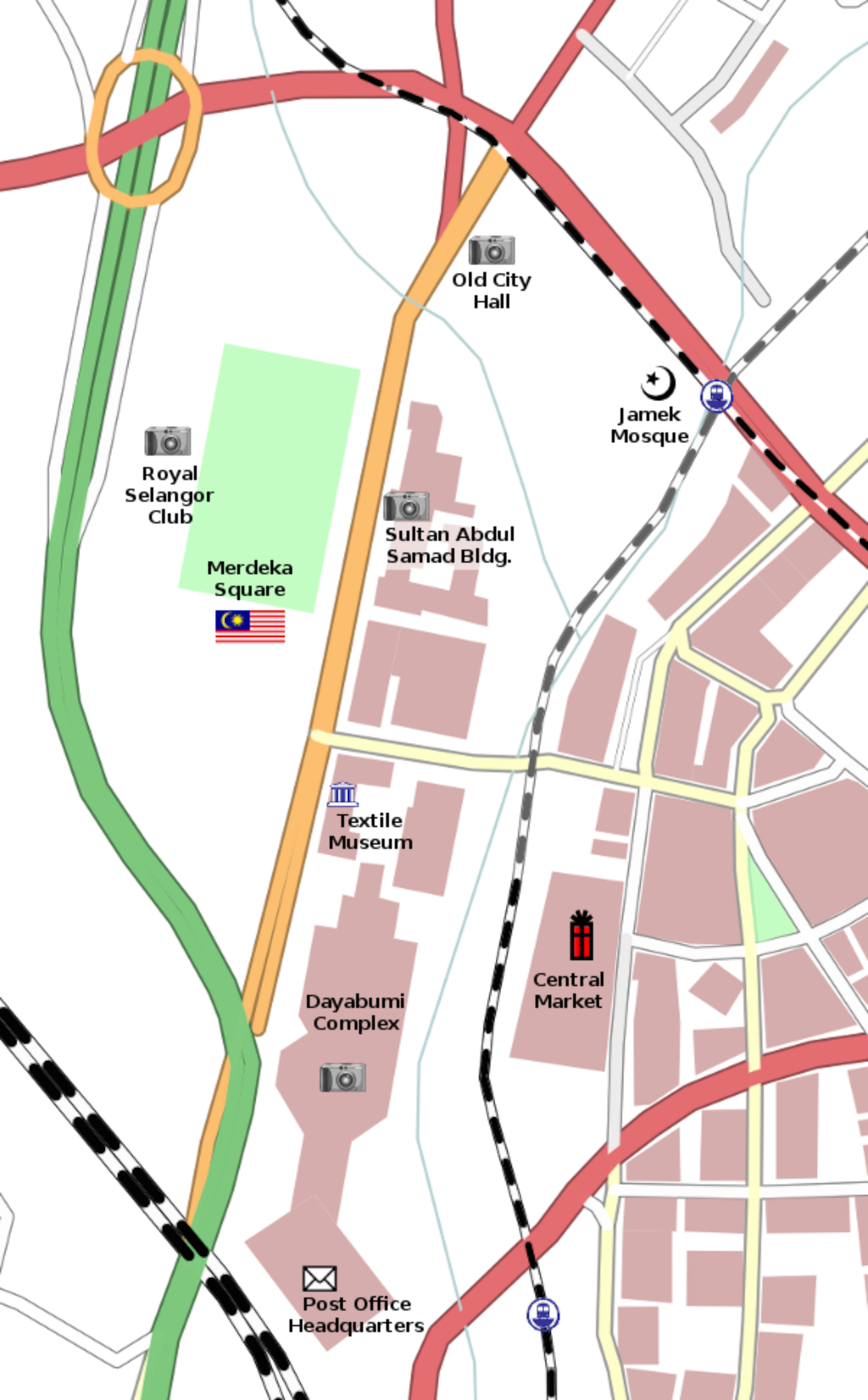 Map of Merdeka Square