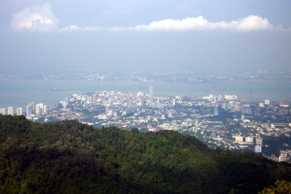 View of Georgetown from the top of the hill