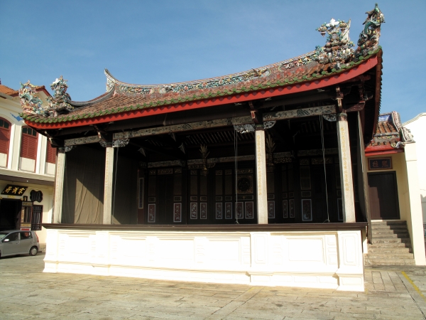 The open-air stage for Chinese opera