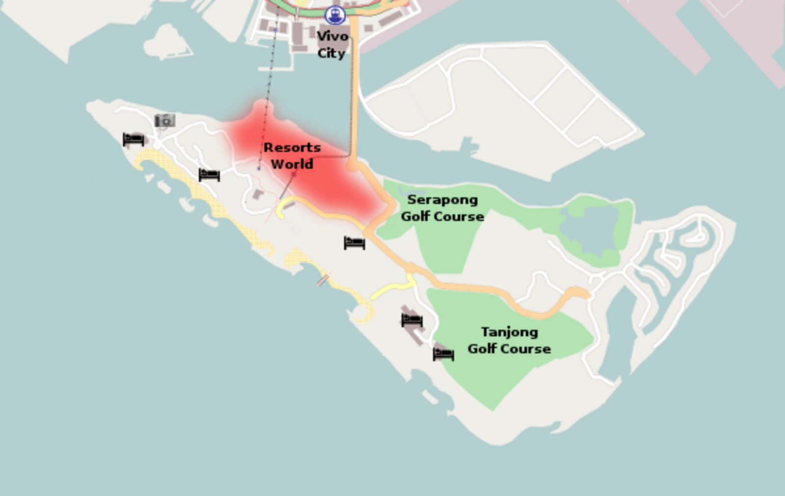 Sentosa Island Map