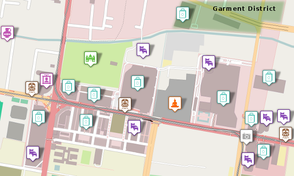 Siam Square Map