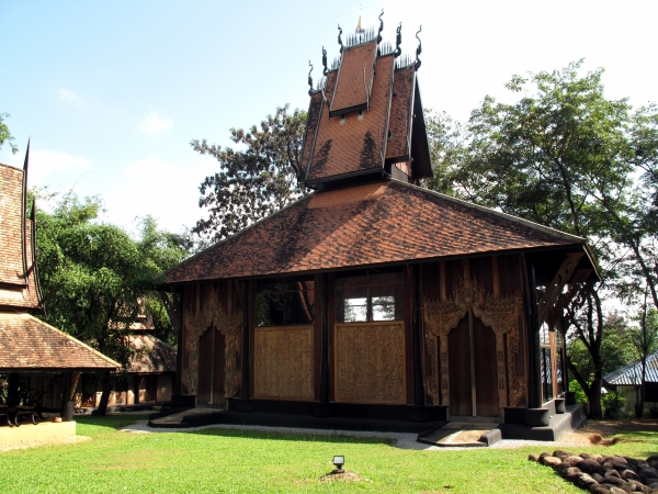 A gallery space near the back of the compound