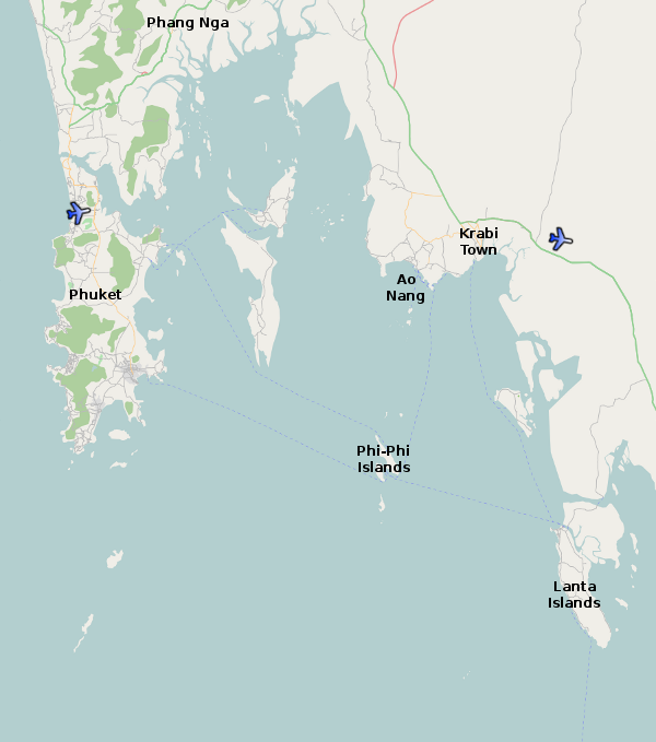 Krabi Province Map