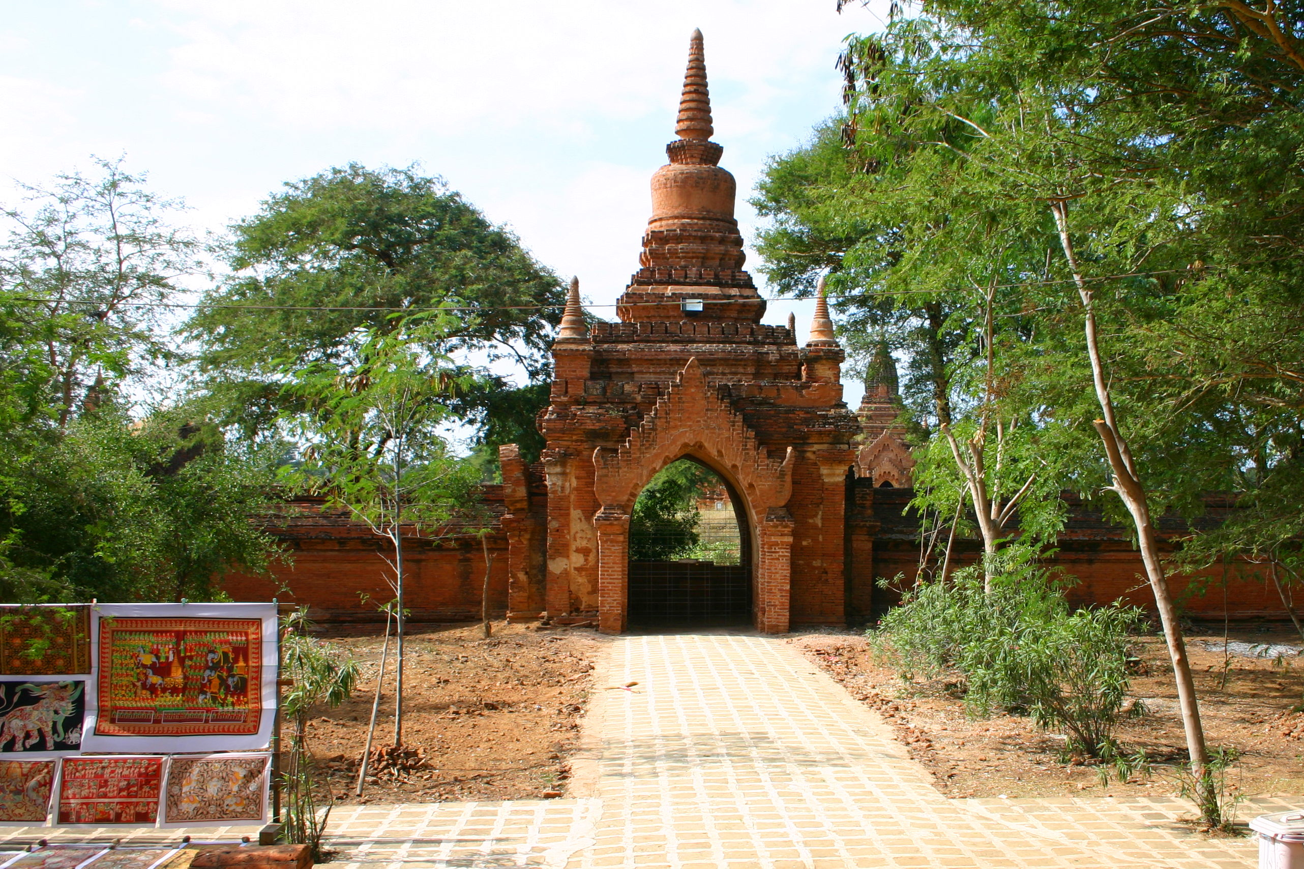 One of the side gateways to the temple