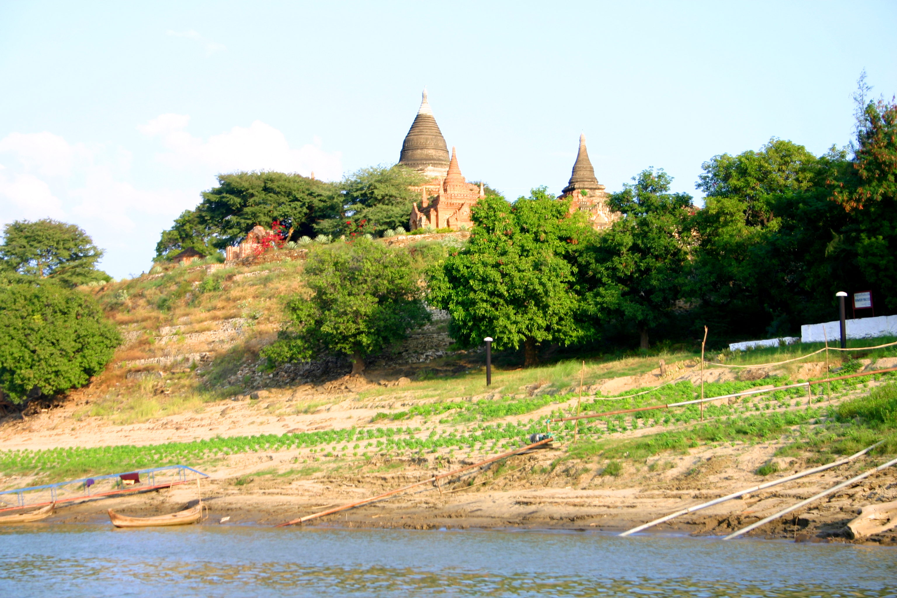 Some old pagodas by the river