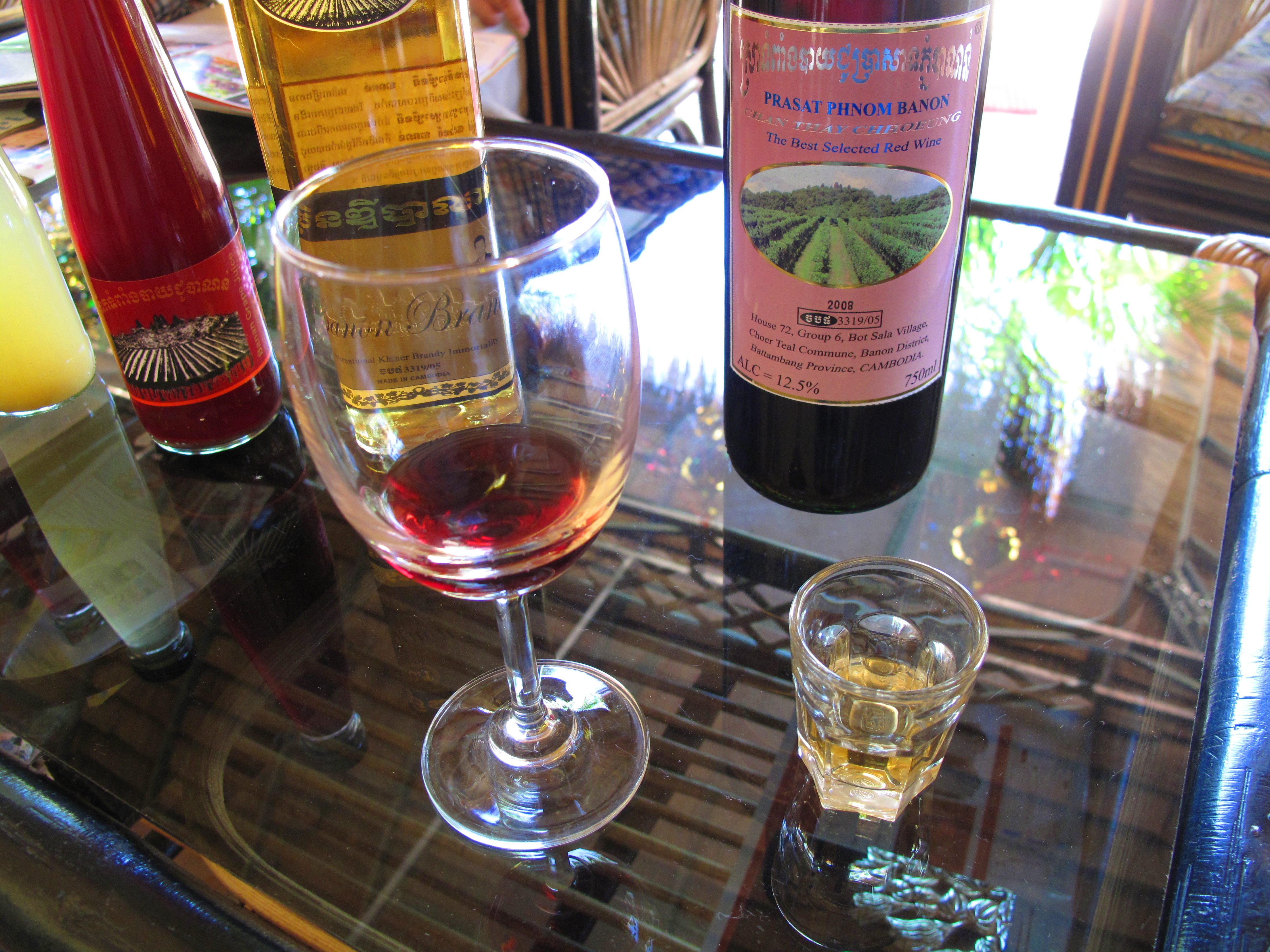 Wine and brandy of Battambang