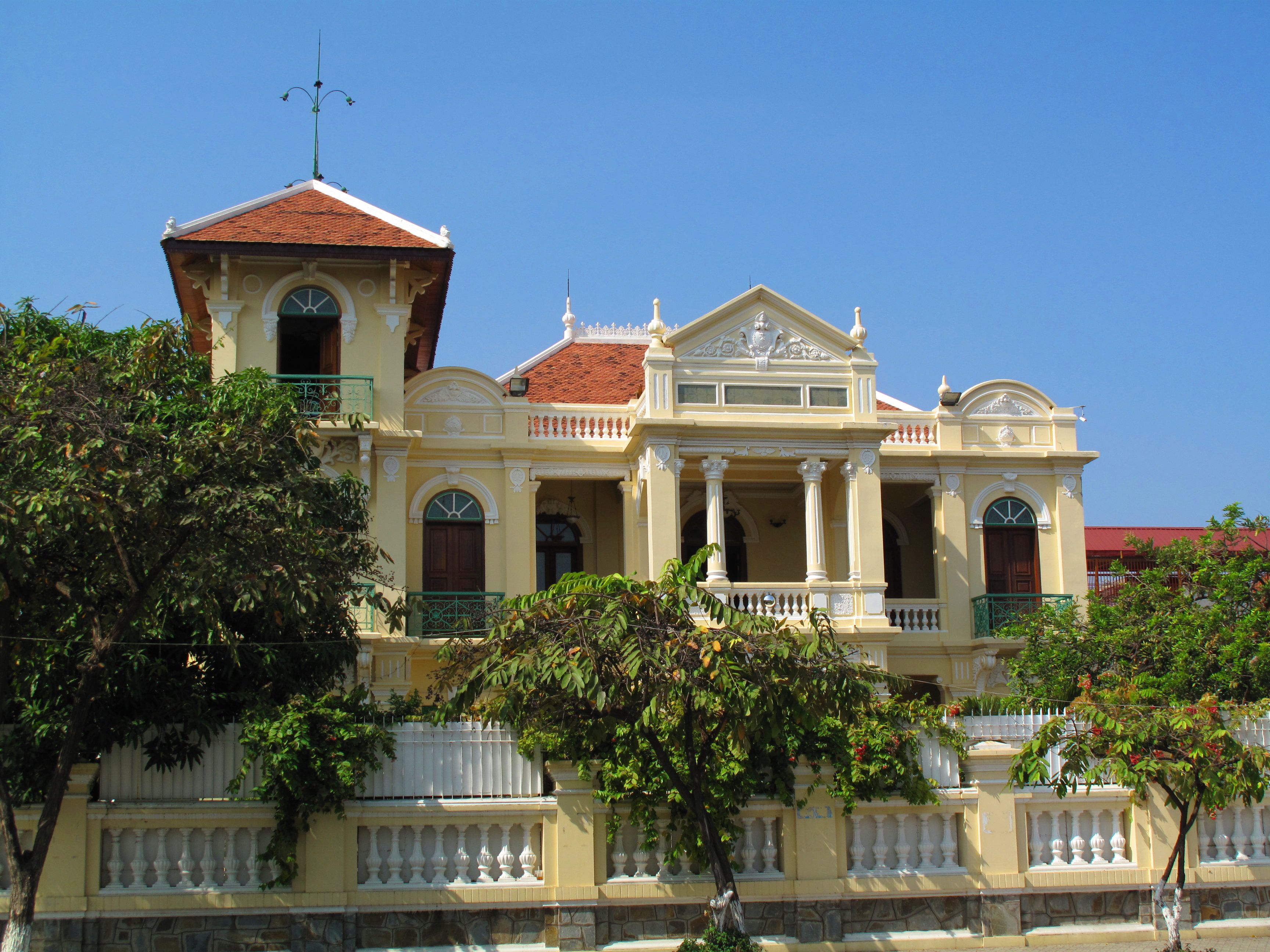 A well-maintained villa