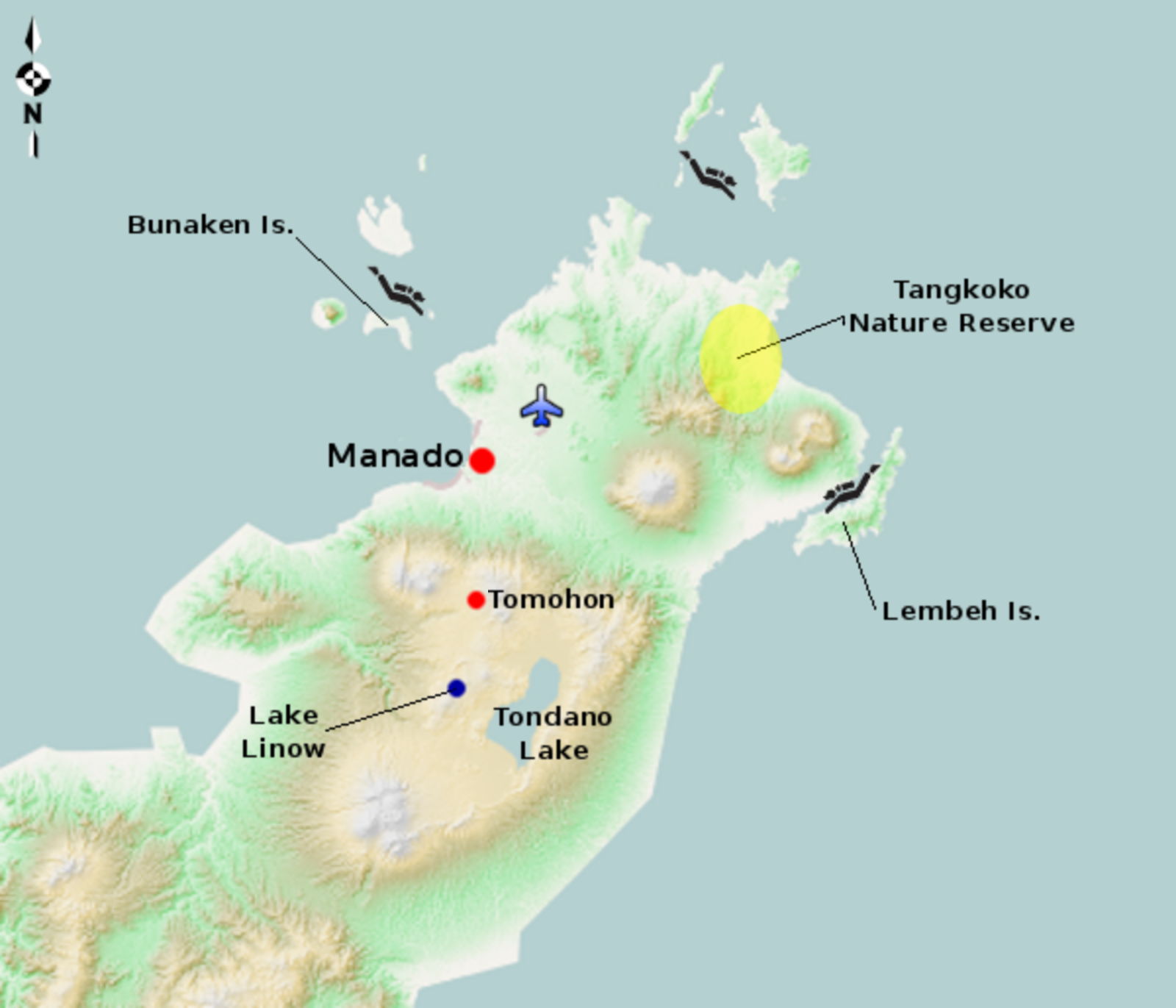 North Sulawesi Map