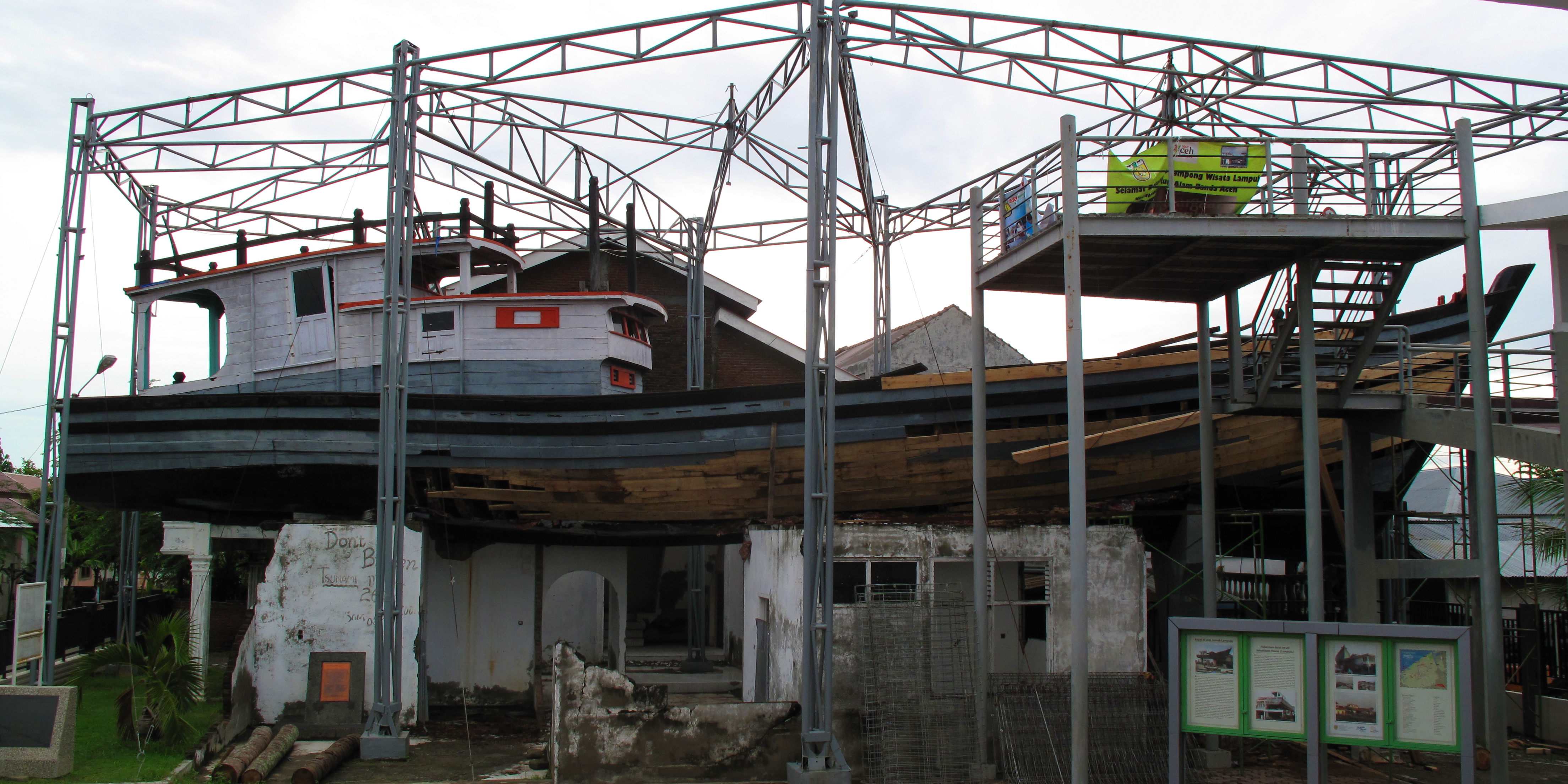 Fishing Boat on a House