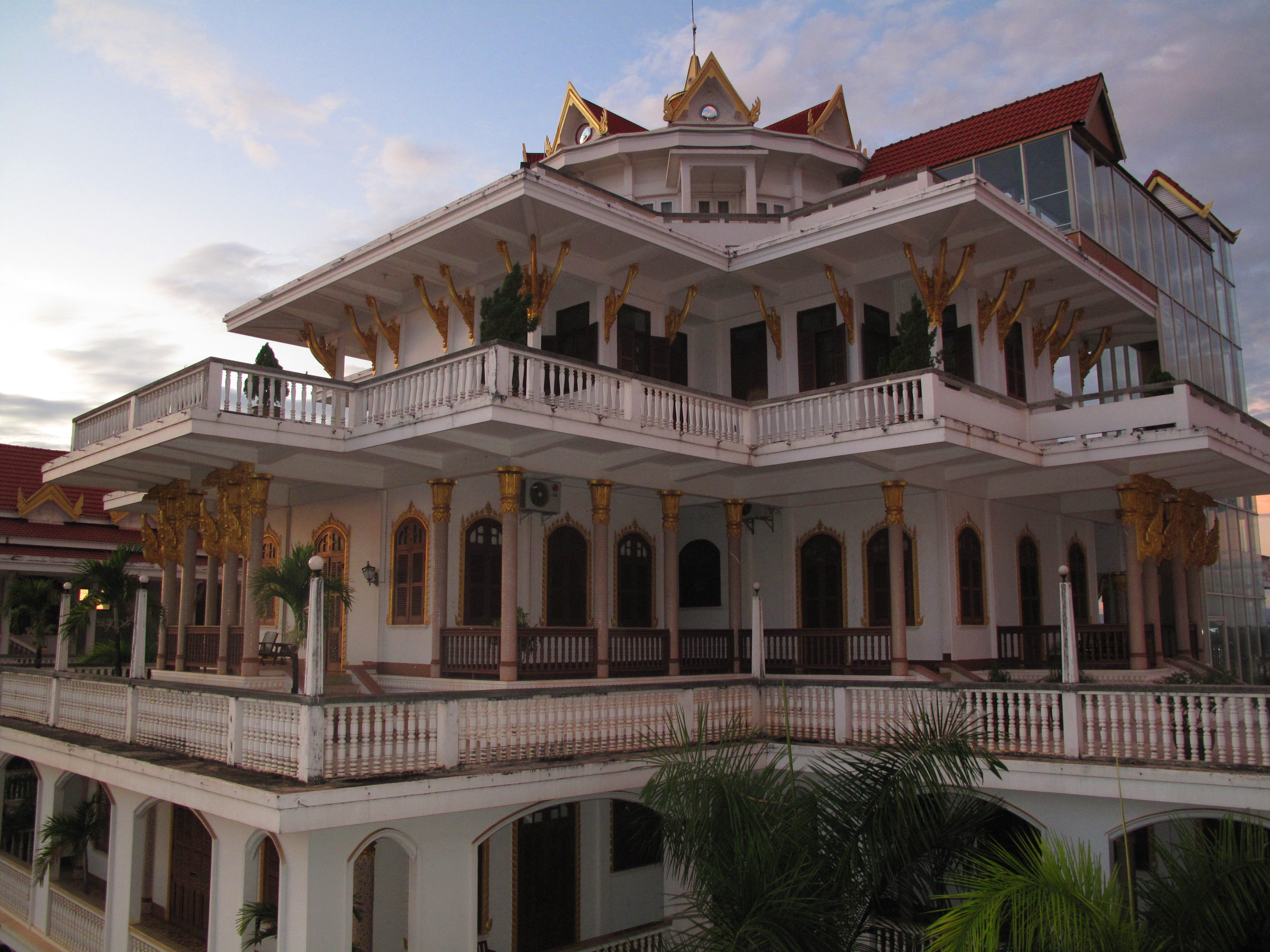 The upper floors of Champasak Palace