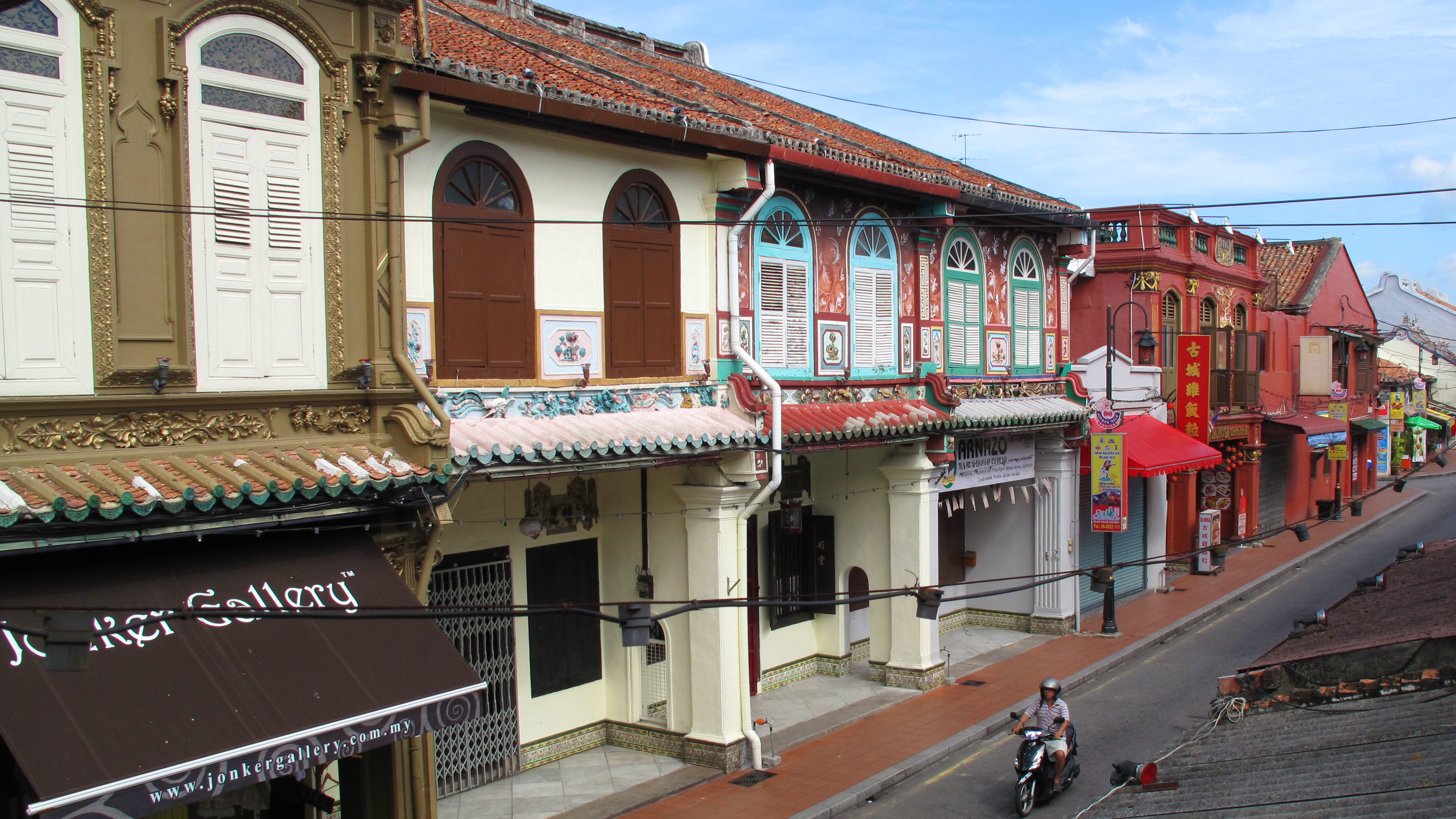 The shophouses of Melaka