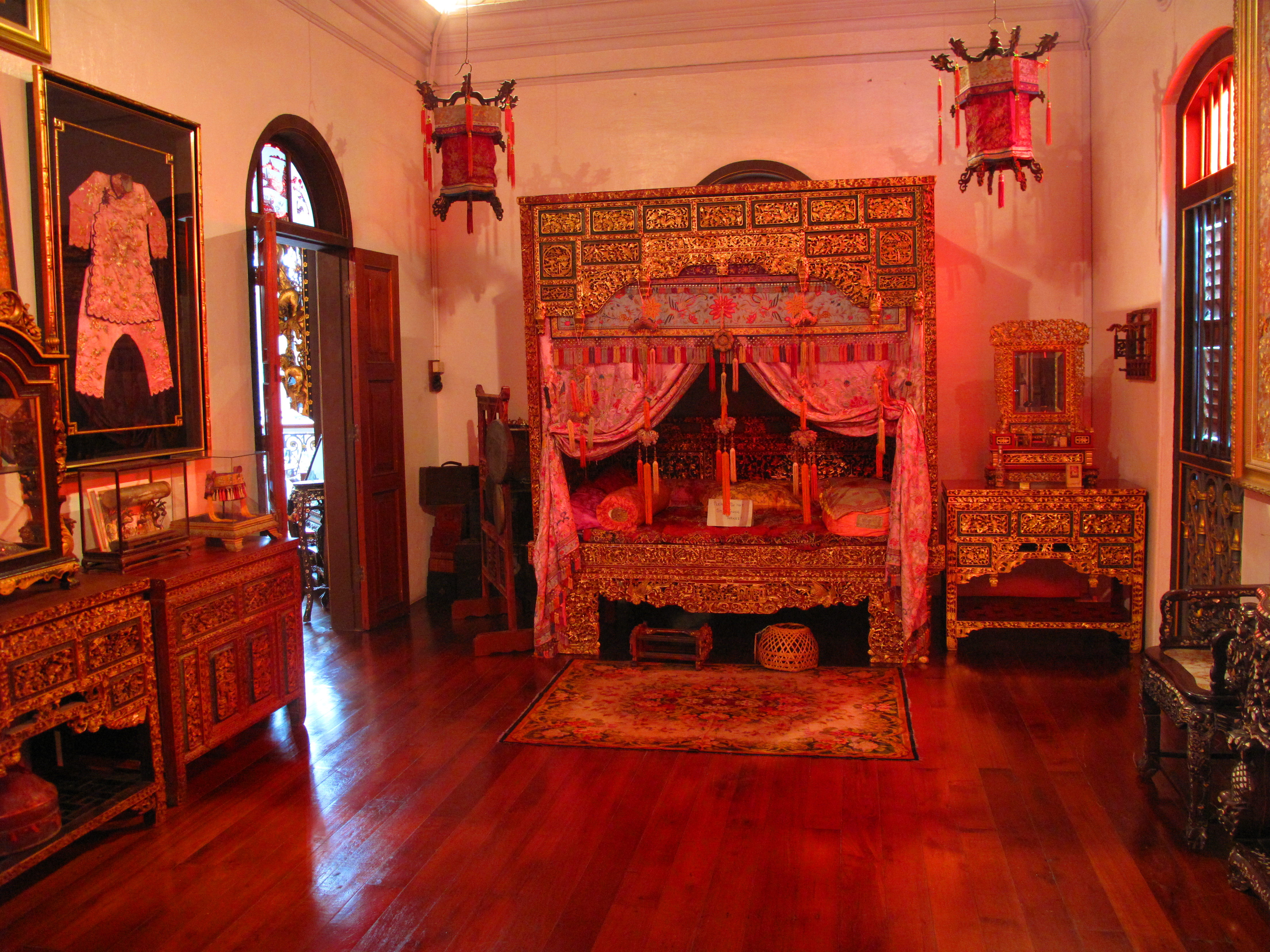 A bridal room, circa 1900