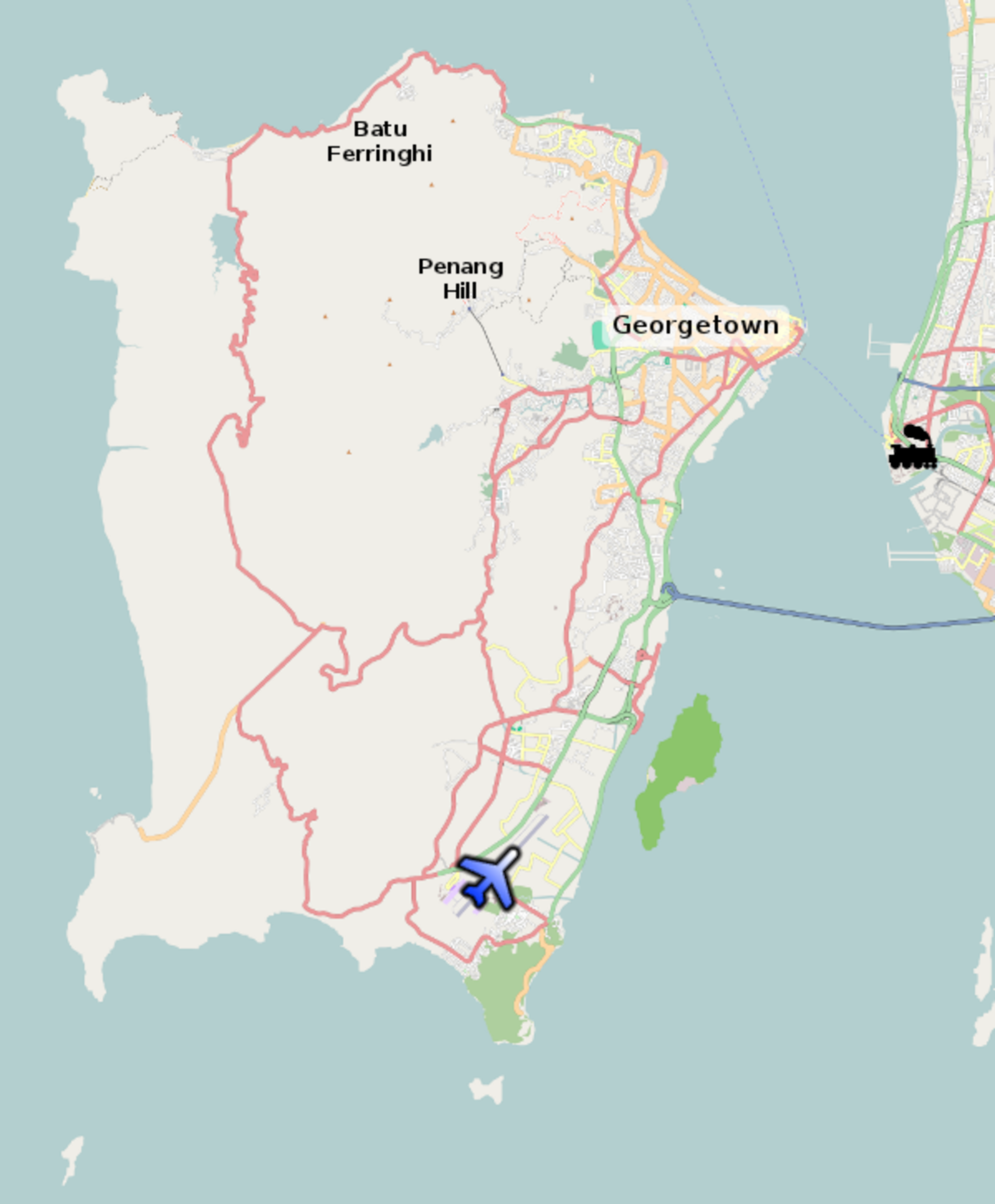 Map of Penang