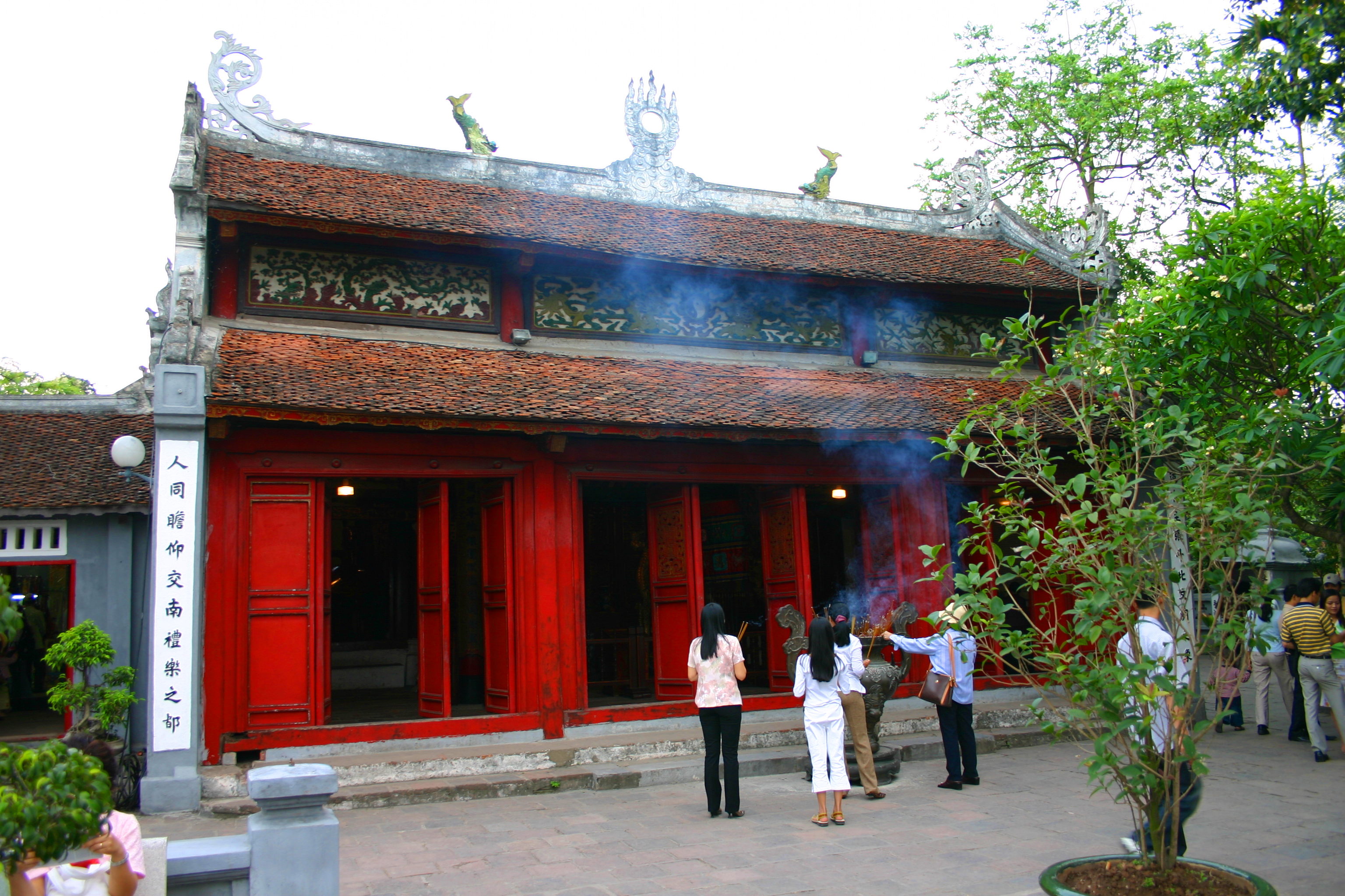 The Ngoc Son Temple on Hoan Kiem Lake