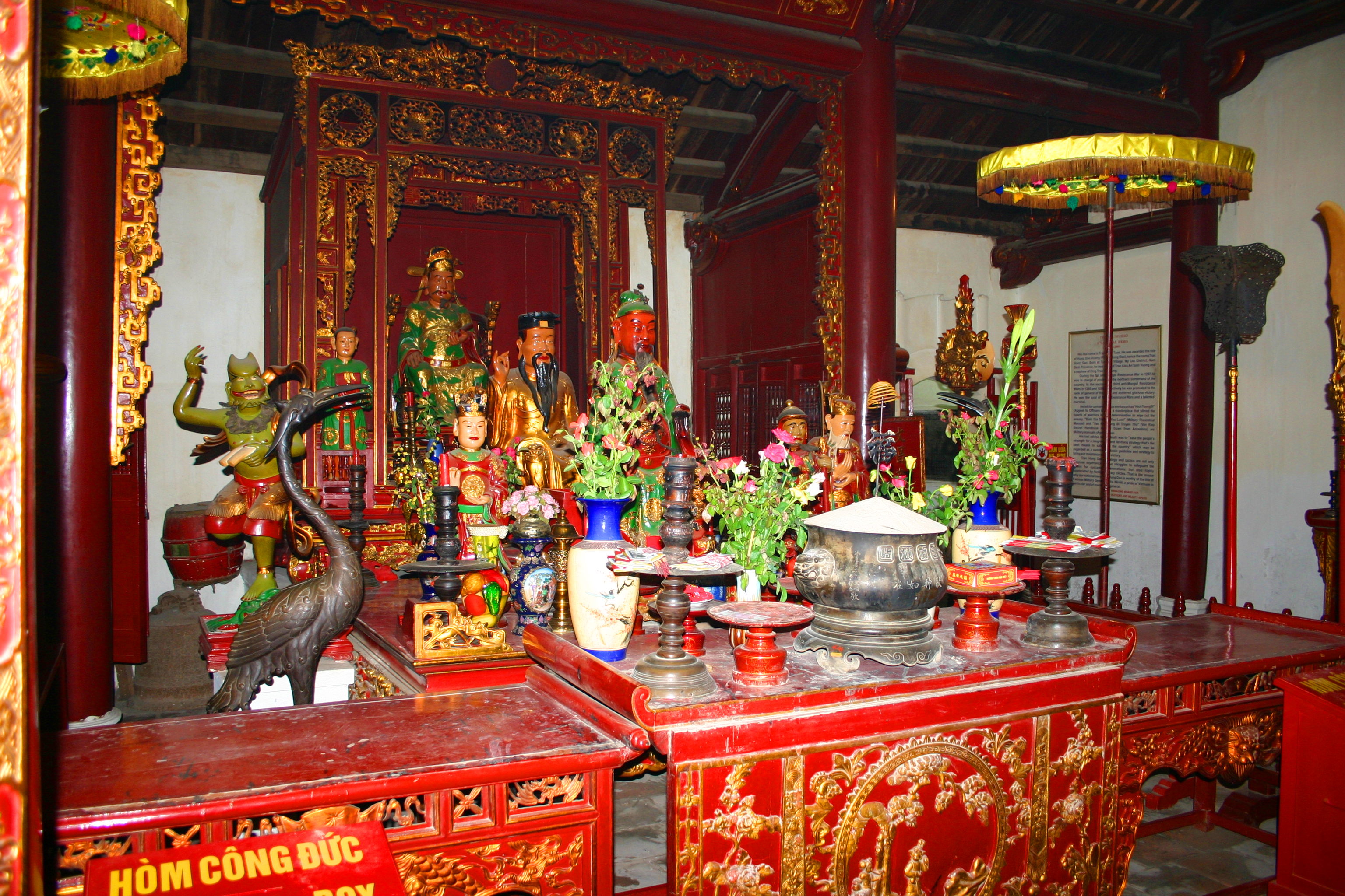 The main altar of the temple